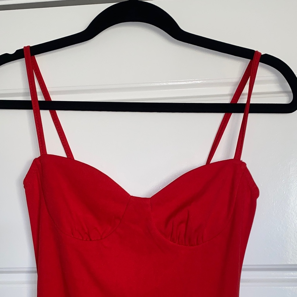 Micas Red Mini Dress - Picture 2 of 5
